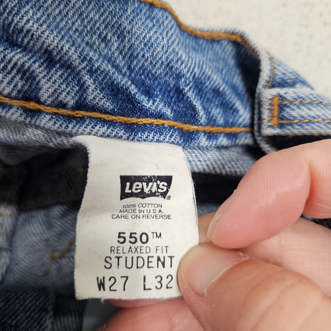 90s 리바이스 550 데님 27 32 Made in USA 상품이미지5