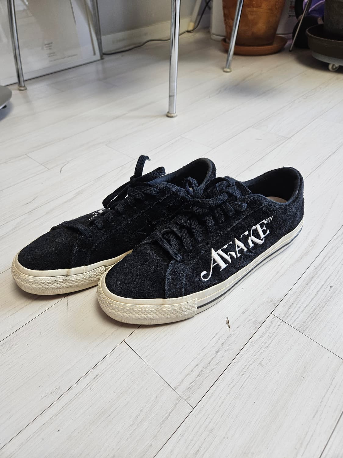 컨버스원스타 X 어웨이크 뉴욕 스웨이드 블랙 상품이미지1