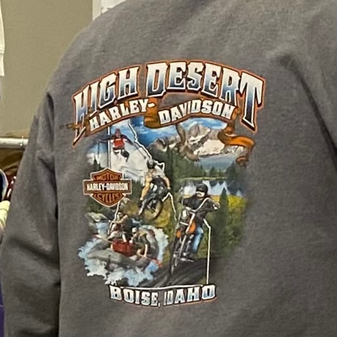 90s USA 할리데이비슨 빅로고 후드집업  상품이미지4