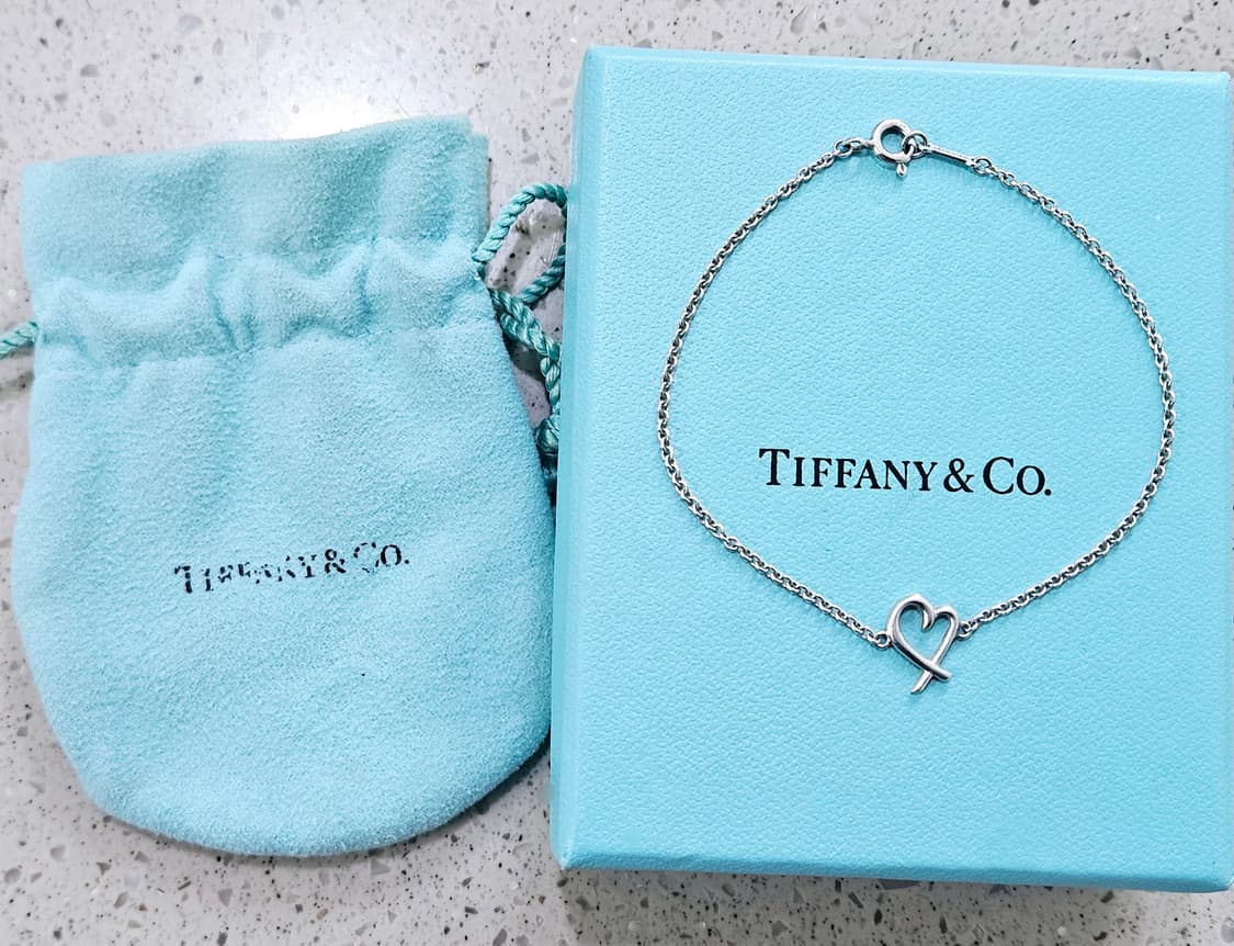 티파니앤코 러빙하트 팔찌 실버 M사이즈 17.8cm [정품/풀구성] 상품이미지4