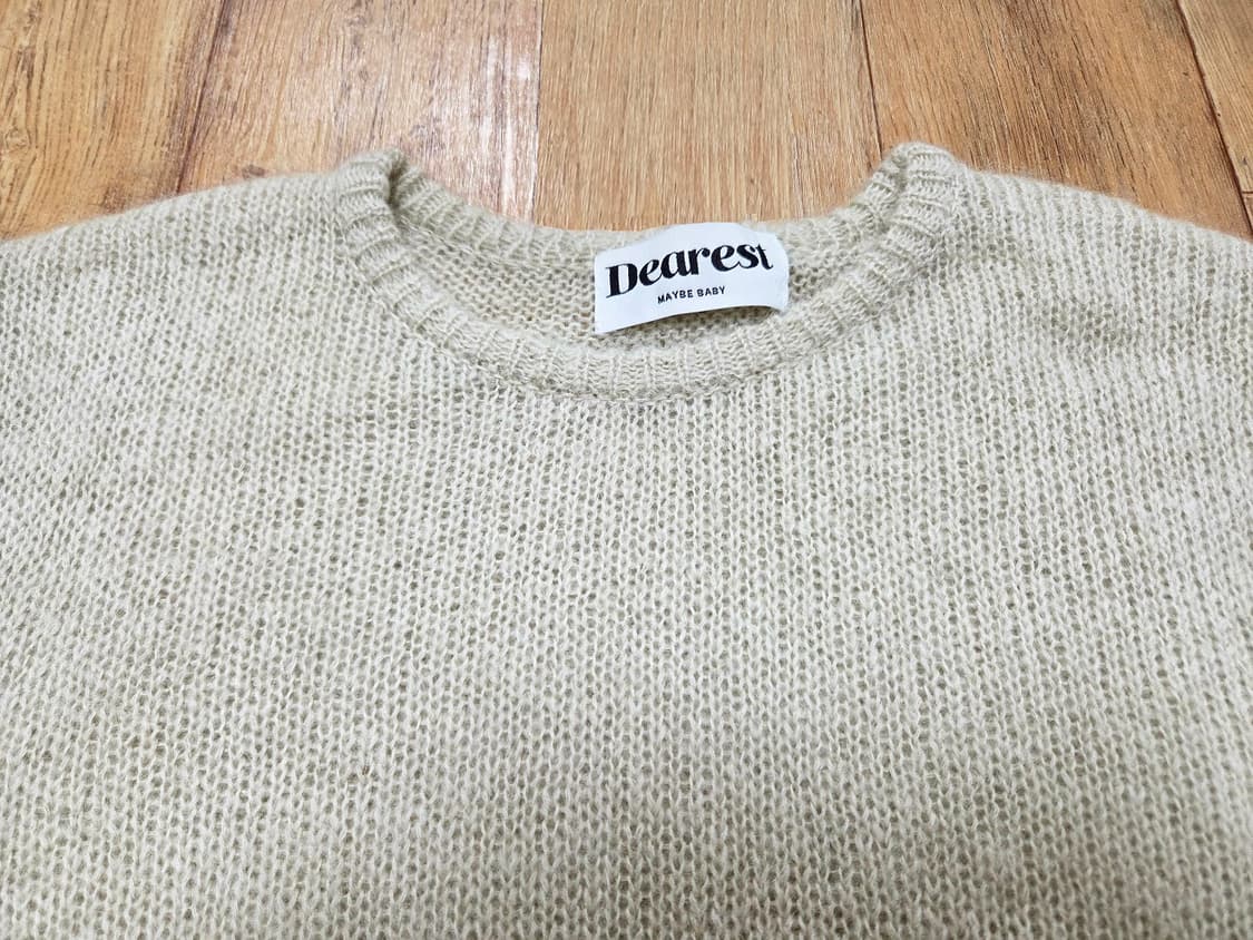 메이비베이비(MAYBEBABY) 디어리스트 오로라 모헤어니트 프리사이즈  상품이미지5