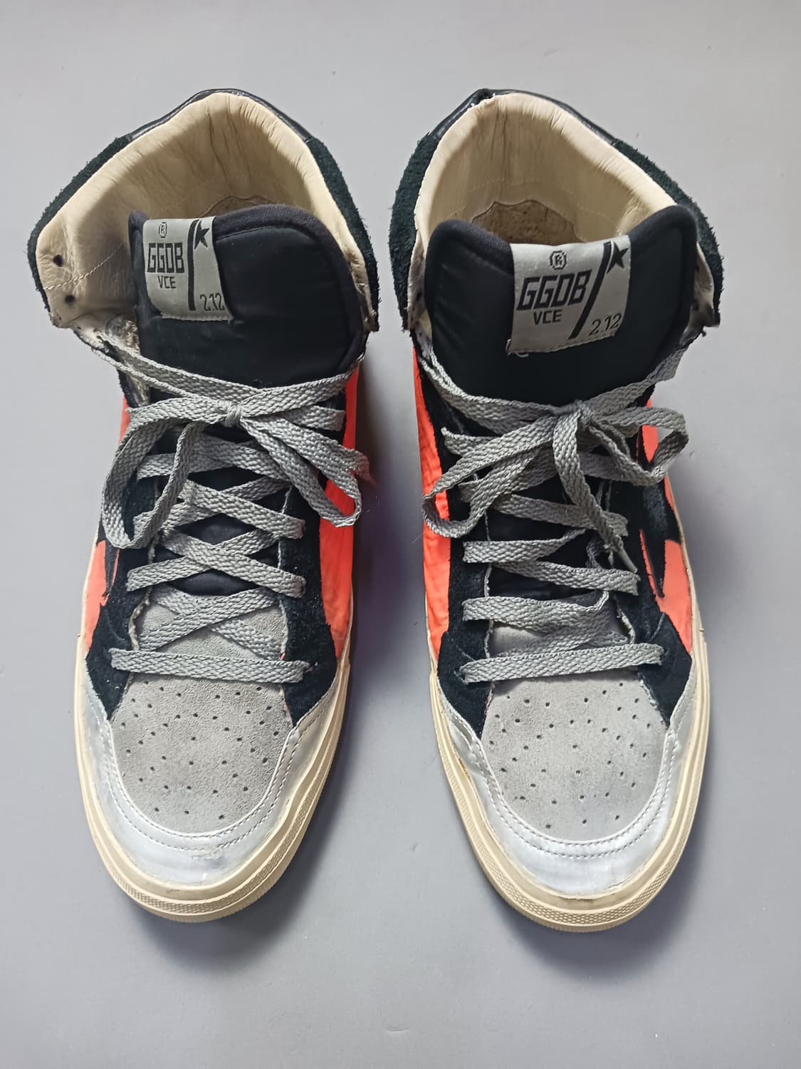 [270] 골든구스 빈티지 2.12 하이탑 스니커즈 네온 오렌지 상품이미지1