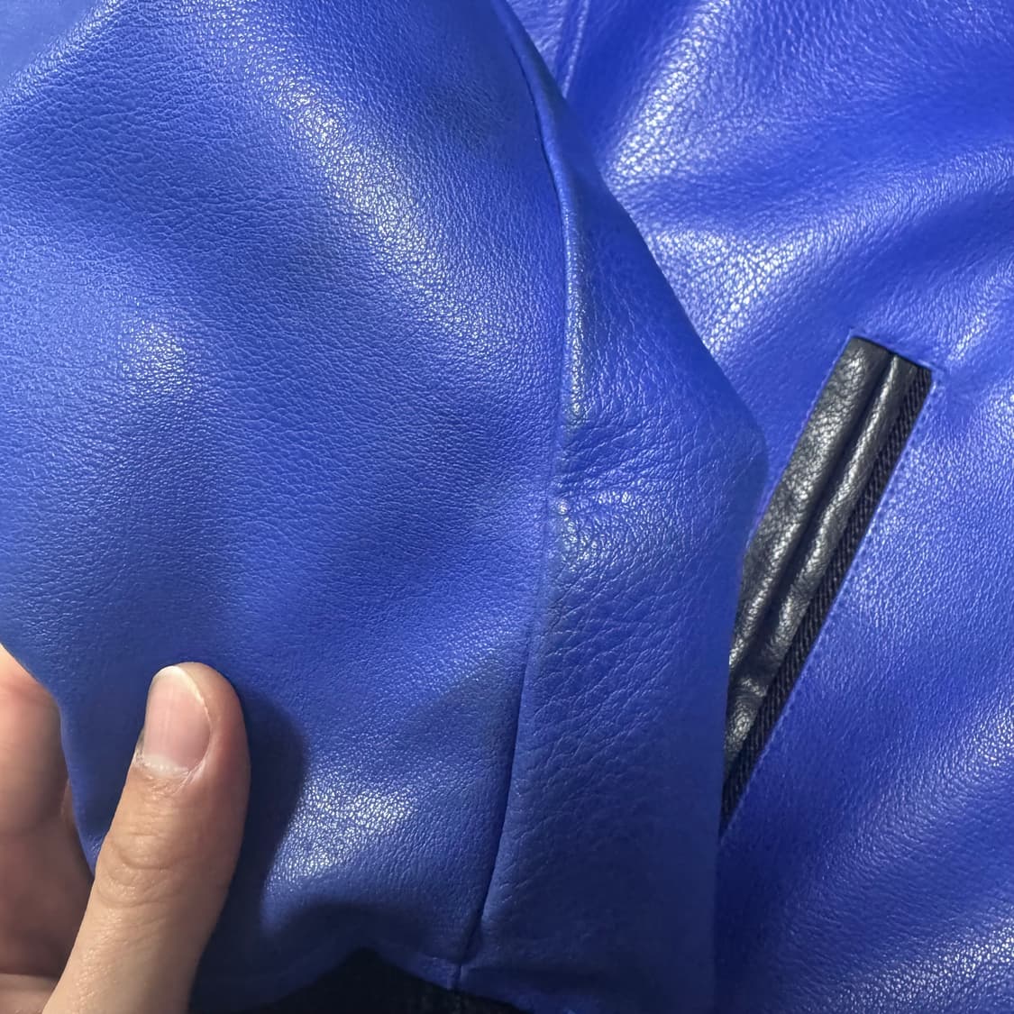 BOOMX 드래곤 레더 바시티 자켓 L 상품이미지8