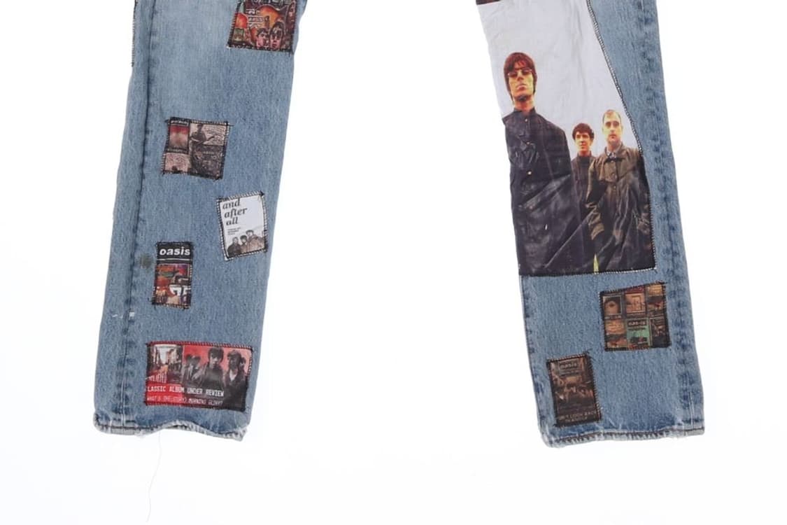 리바이스 501 록 밴드 패치워크 데님 팬츠 청바지 (남성 33in) 상품이미지4