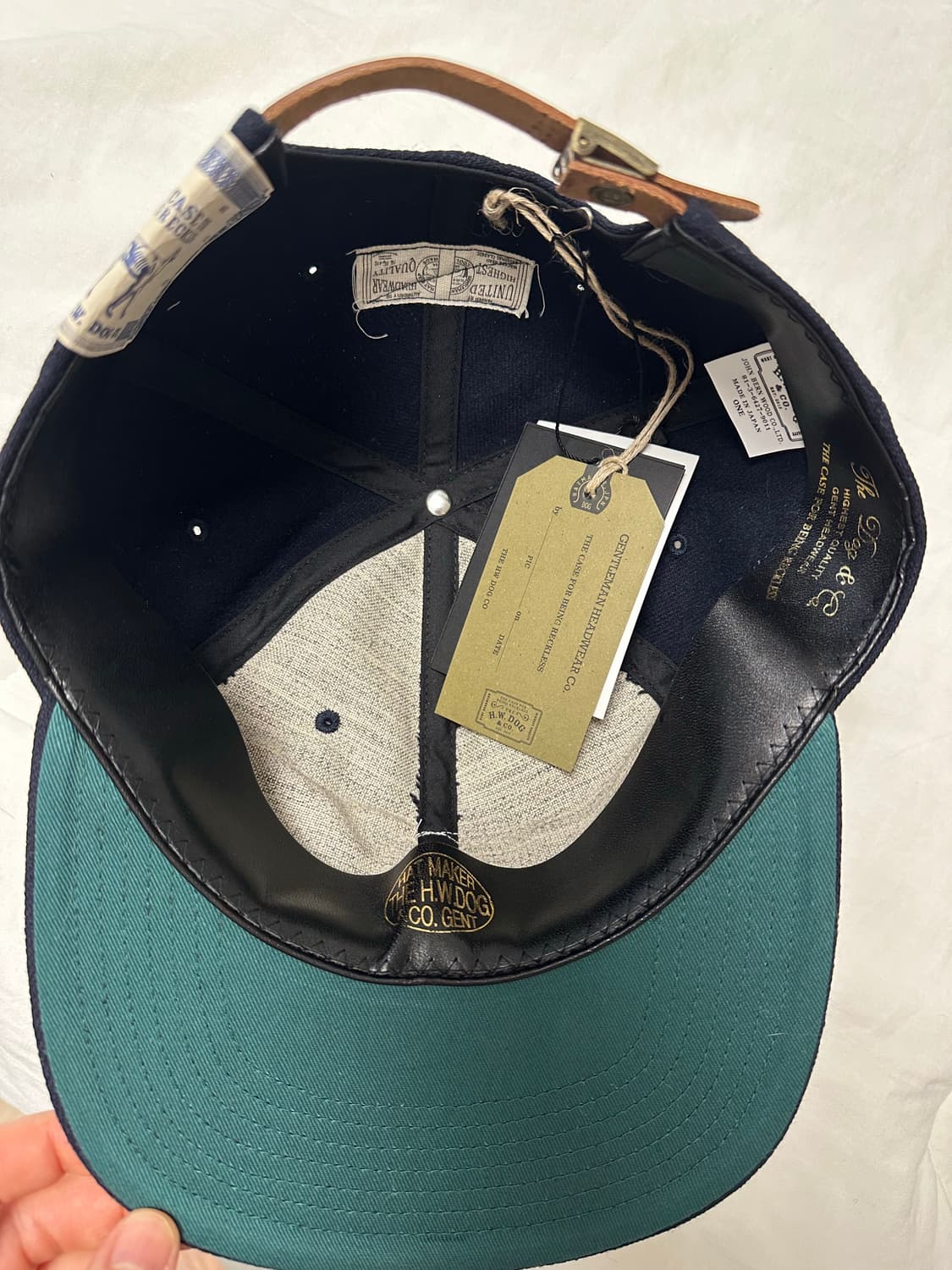 H.W. DOG 도그앤코 베이스볼 캡 네이비 상품이미지2