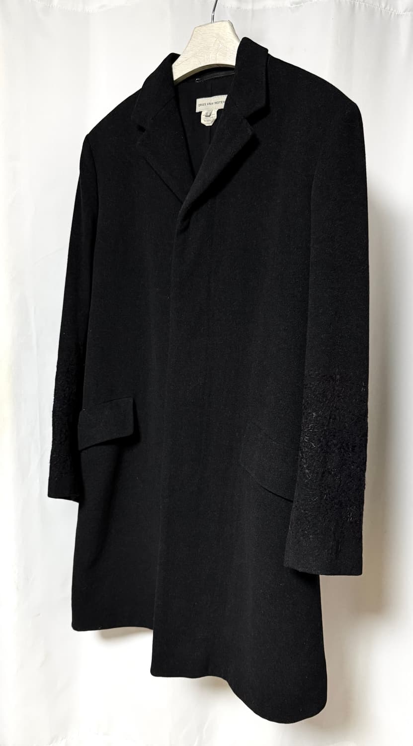 드리스반노튼 히든 밀리터리 헤비울 혼방 코트 상품이미지1