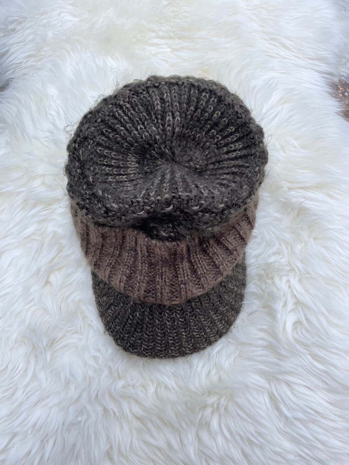 브라운 모리 레이어드 니트 비니  상품이미지4