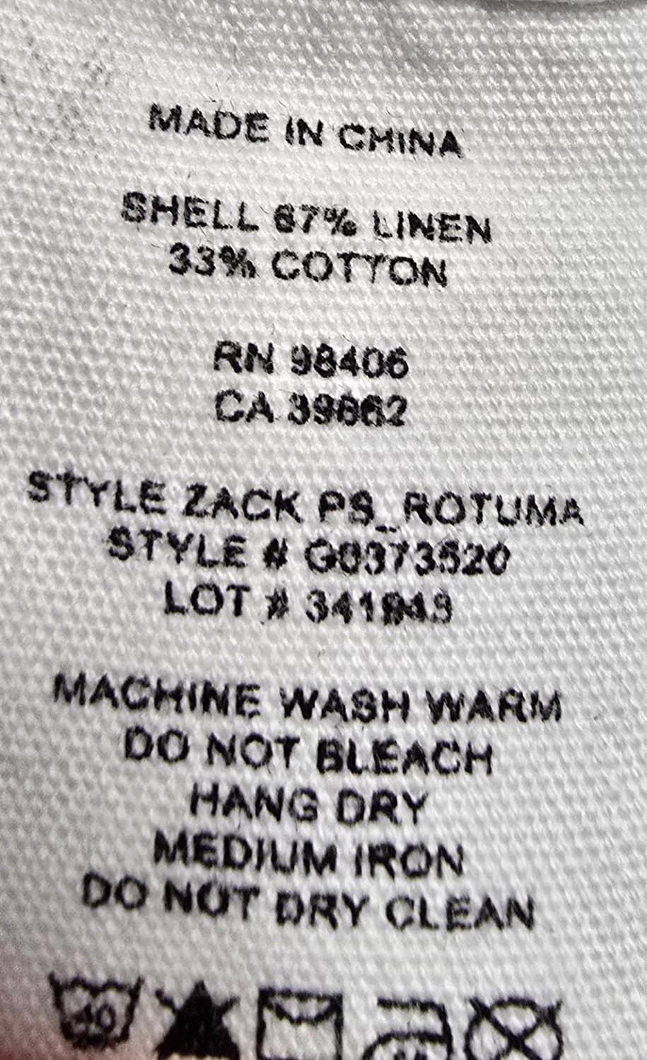 띠어리 린넨 셔츠 / 화이트 / S 상품이미지3