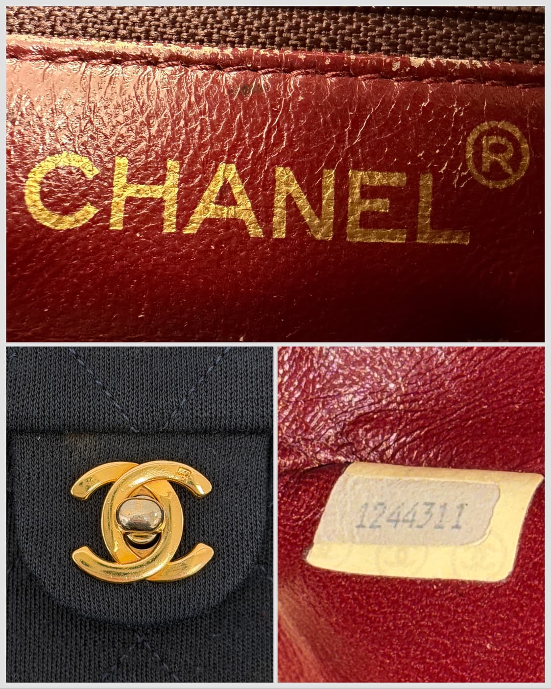 샤넬 1번대 빈티지 네이비 저지 믹스 미니 플랩 크로스백 상품이미지9