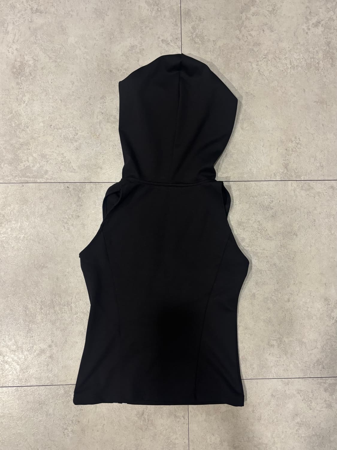 카시코) Track Hood Vest BK M 상품이미지4