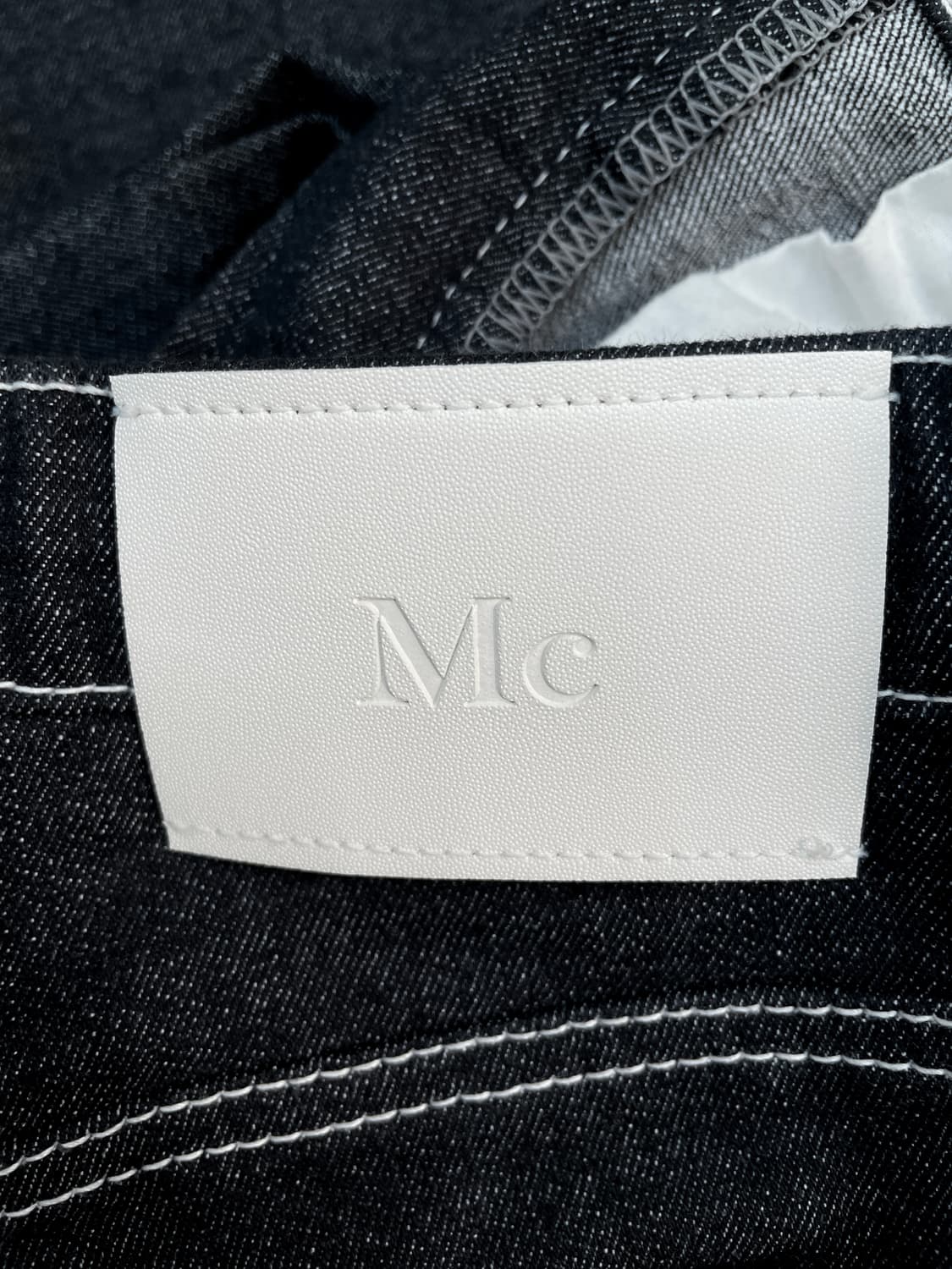 밀리언코르(MILLIONCOR) 생지 화이트 스티치 부츠컷 데님 상품이미지3