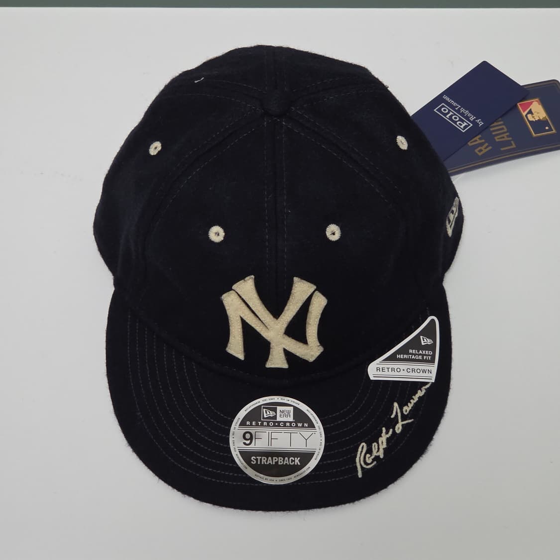 [새상품][네이비]폴로 랄프로렌 x MLB 뉴욕양키스 뉴에라 모자 상품이미지1