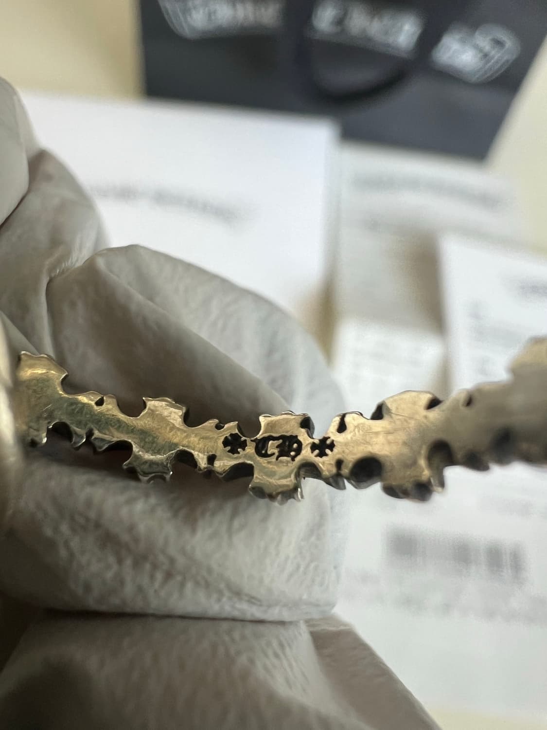 [M us8.5] 크롬하츠 tiny e ch 트리플 밴드링 상품이미지7