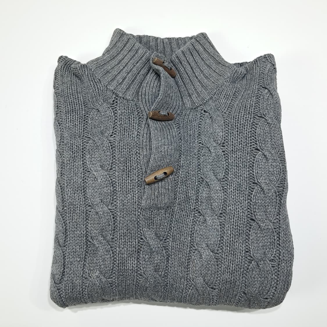 CL350 M 폴로 00s 실크 토글 케이블 헤더그레이 니트 스웨터 상품이미지7