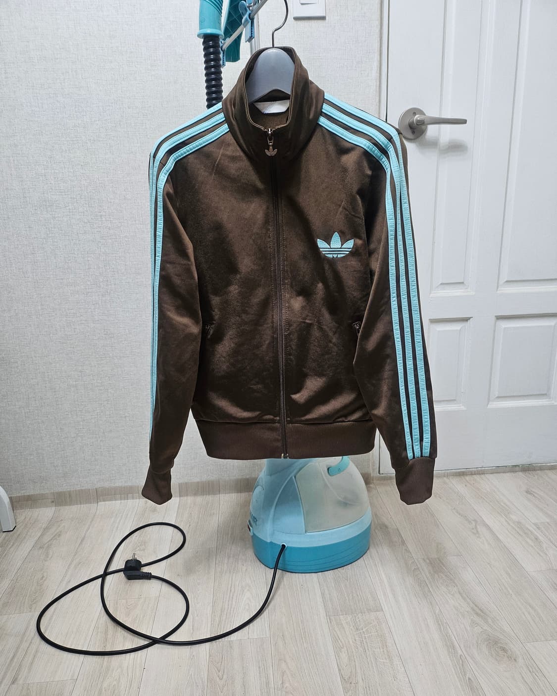 (90~95)S ☆우주매물☆ 아디다스 파이어버드 [브라운민트] 트랙탑져지 상품이미지1