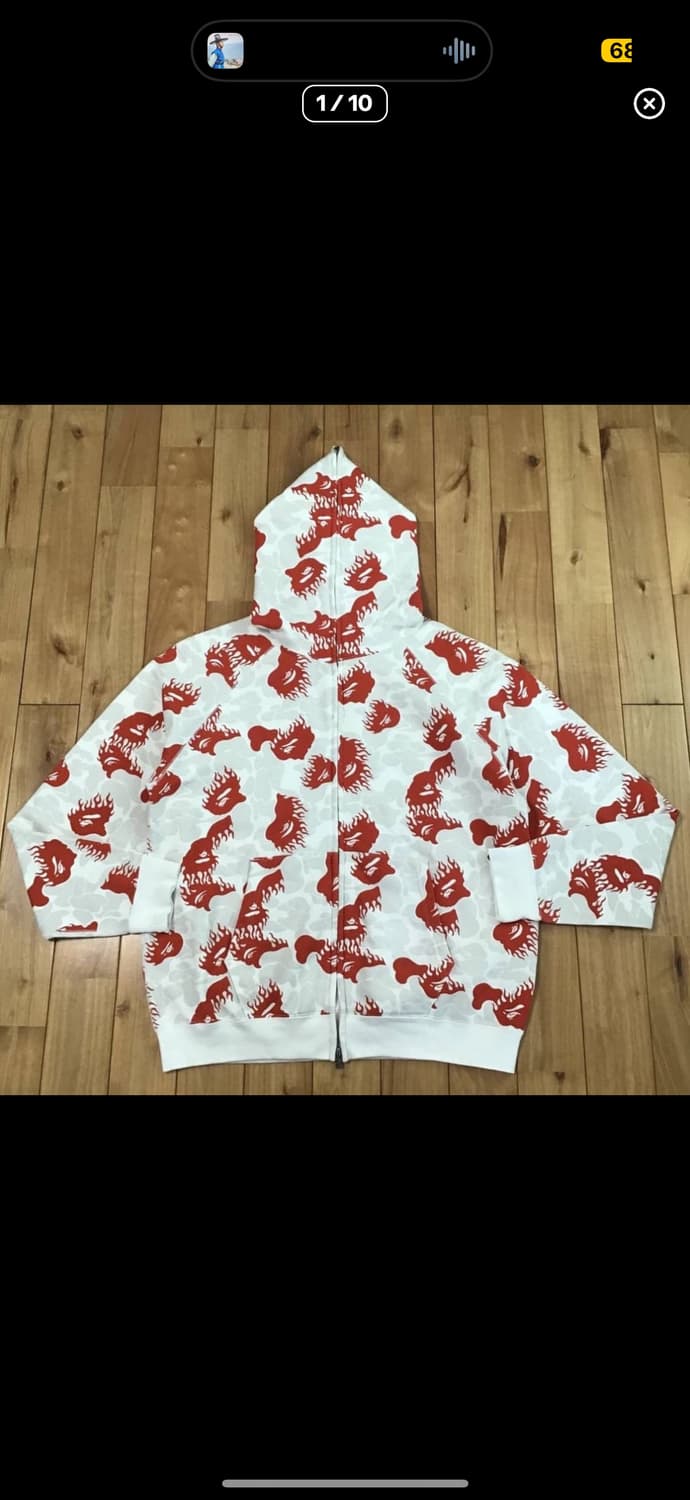 베이프 아카이브 플레임 카모 풀집업 후드 상품이미지1