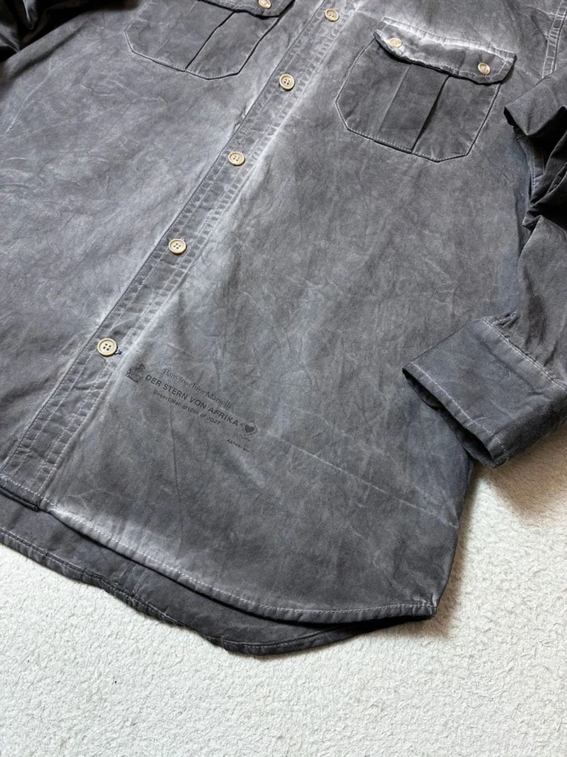 아스페시 00's 한스 요아힘 독일 밀리터리 워시드 셔츠 PN6680 상품이미지3