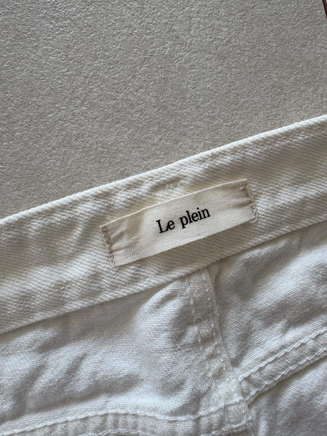 르플레인 화이트 데님 팬츠 상품이미지1