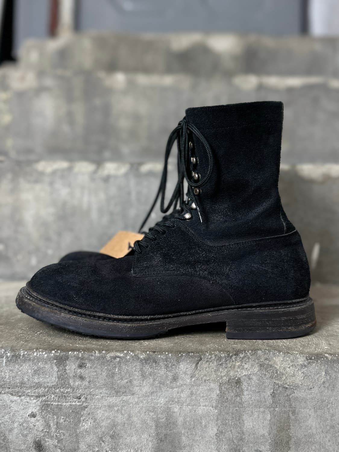 *아카이브* 10A/W 미하라 야스히로 러프아웃 스웨이드 컴뱃 부츠 상품이미지4