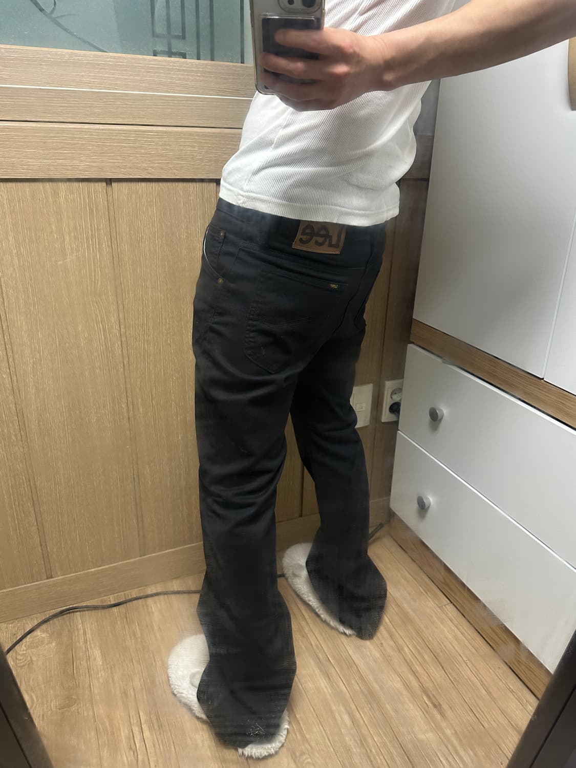 [32] Lee 리 재팬 블랙 부츠컷 데님팬츠 상품이미지1