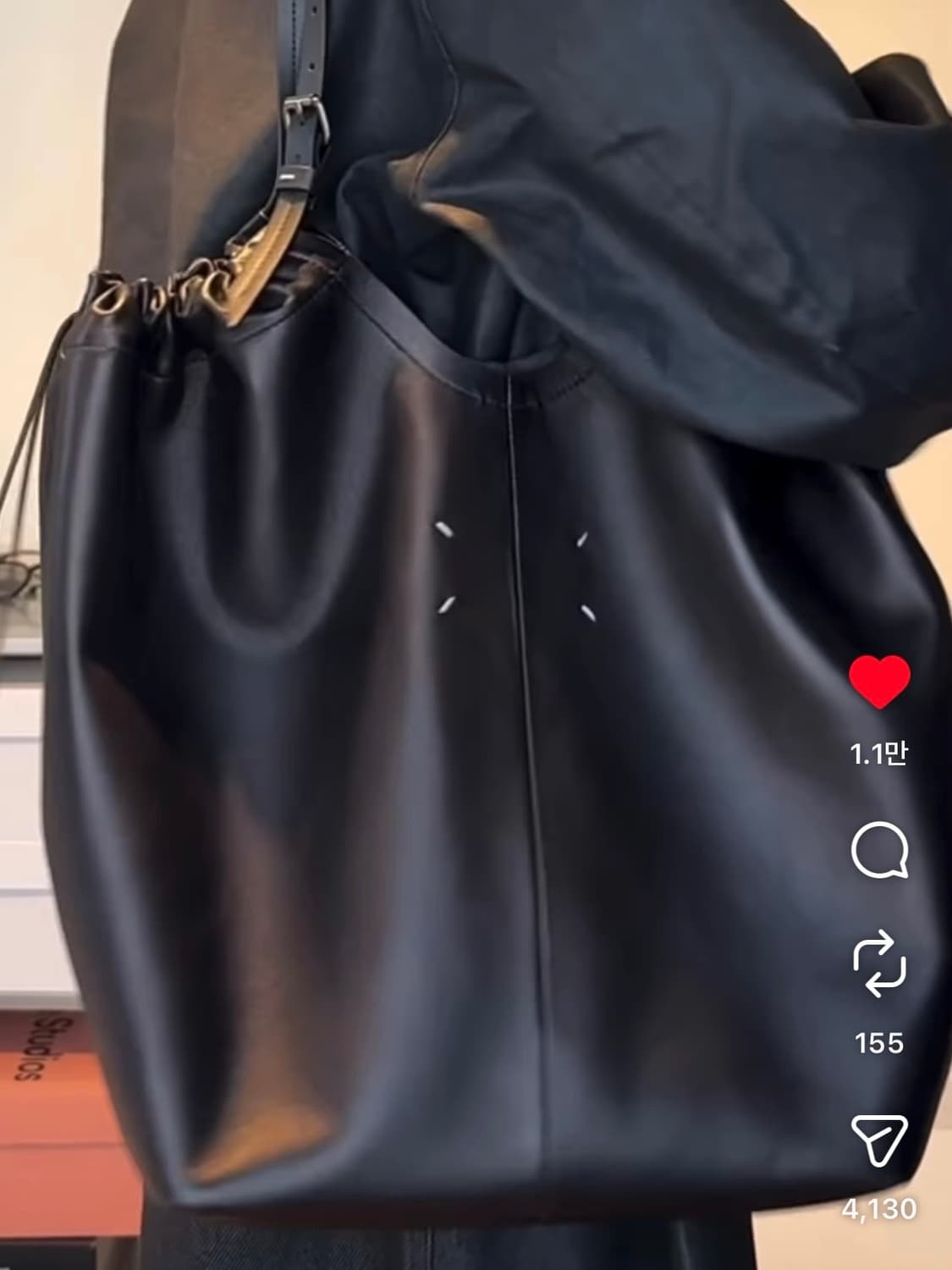 마르지엘라 드로우스트링 백 margiela Drawstring bag 상품이미지3