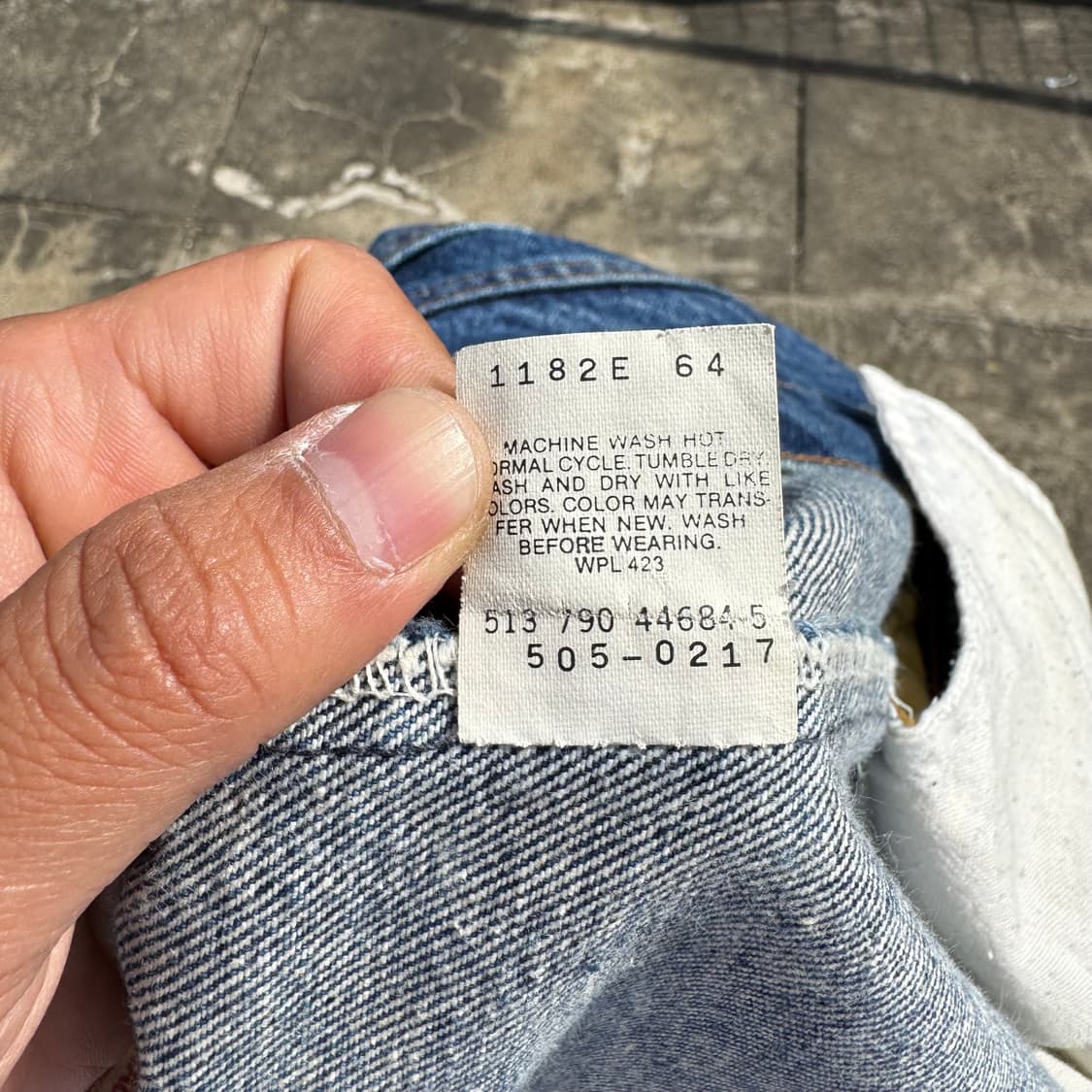 [37] 90s 리바이스 505 블루 데님 팬츠 상품이미지10