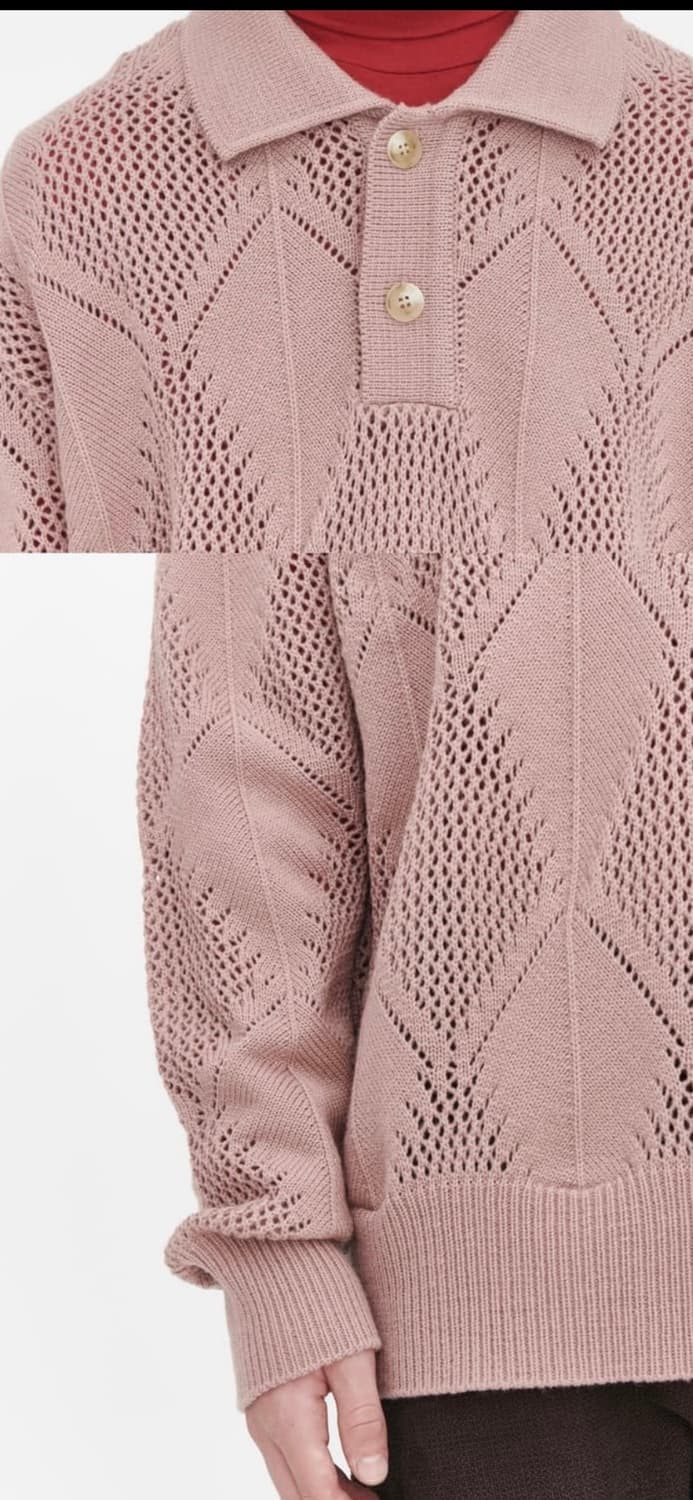 애프터프레이 리프 크로쉐 니트 M 상품이미지3