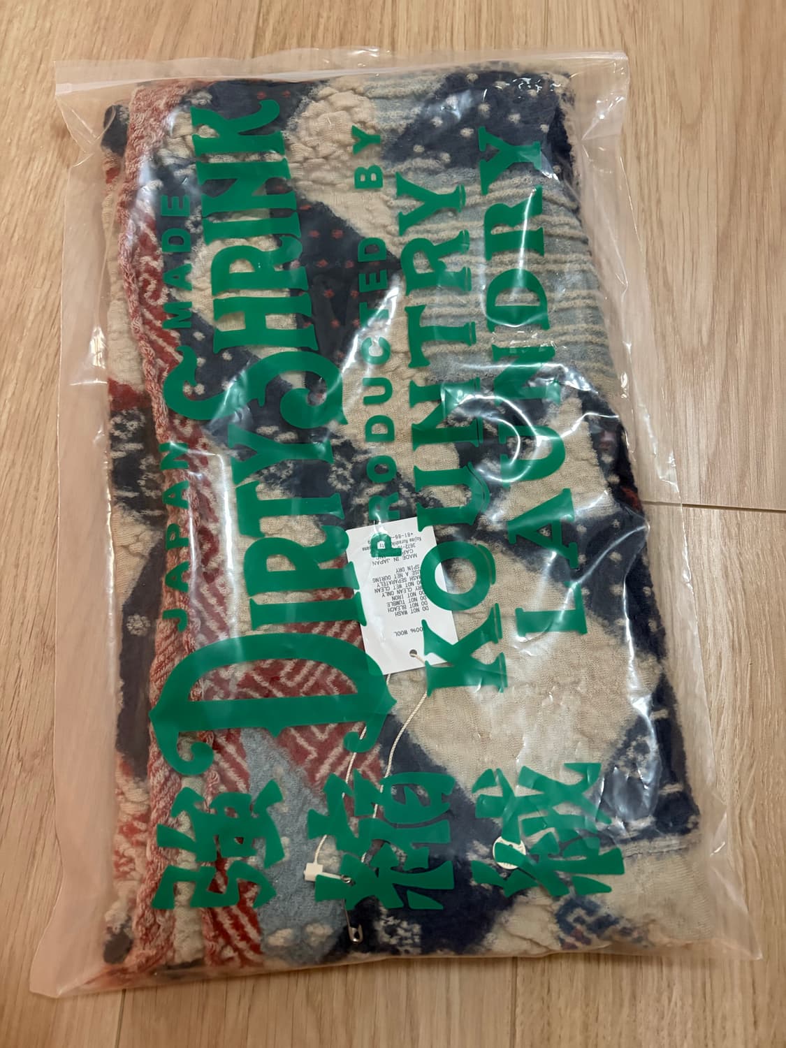 새상품) 캐피탈 슈렁큰 울 인디고 스카프 키나리 상품이미지5