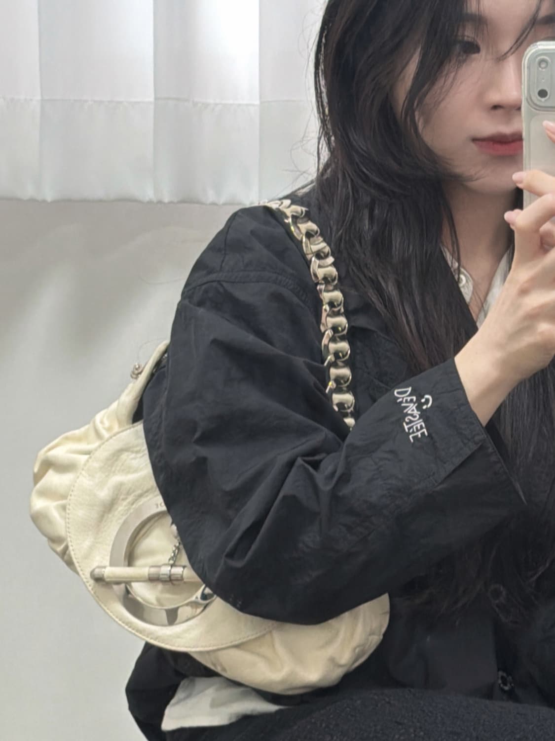 디올 재즈 클럽 레더 체인 토트백 상품이미지3