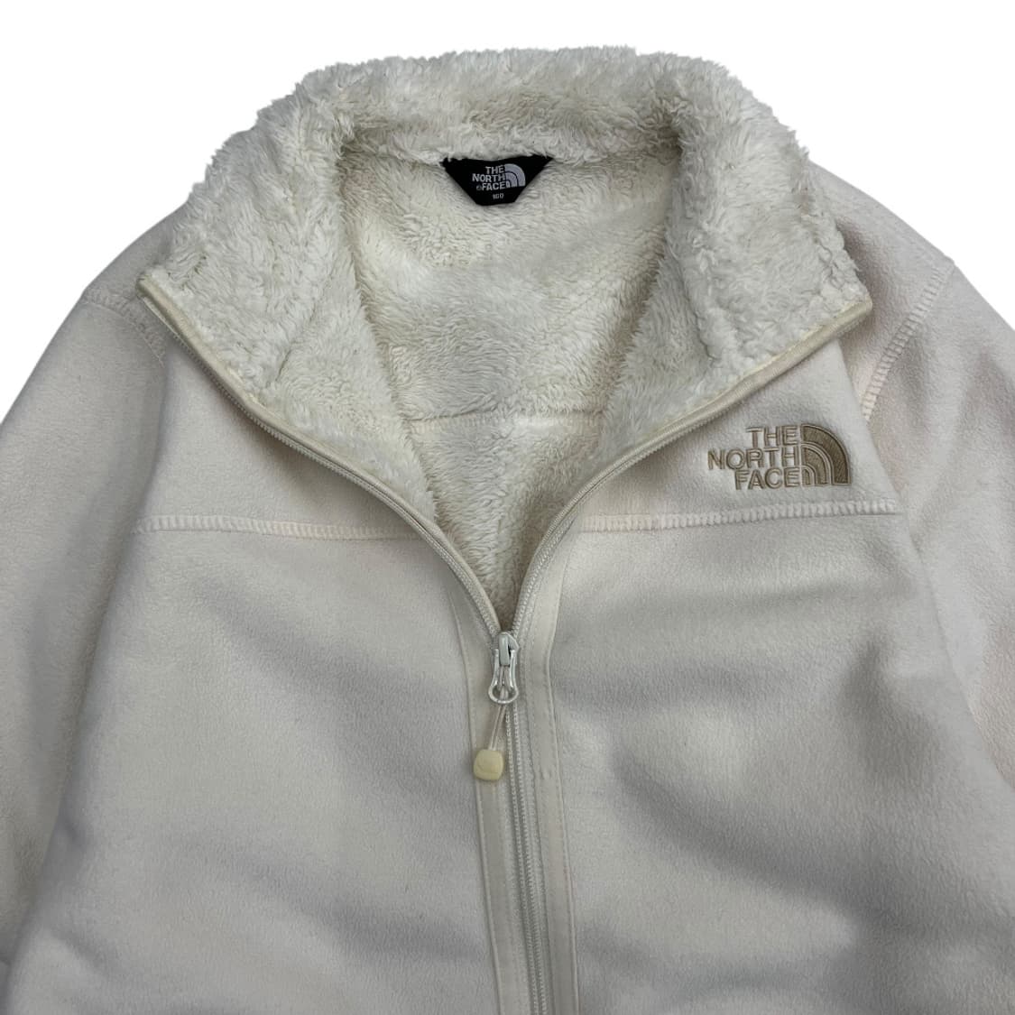 노스페이스 베이지로고 아이보리 양털 집업 상품이미지4