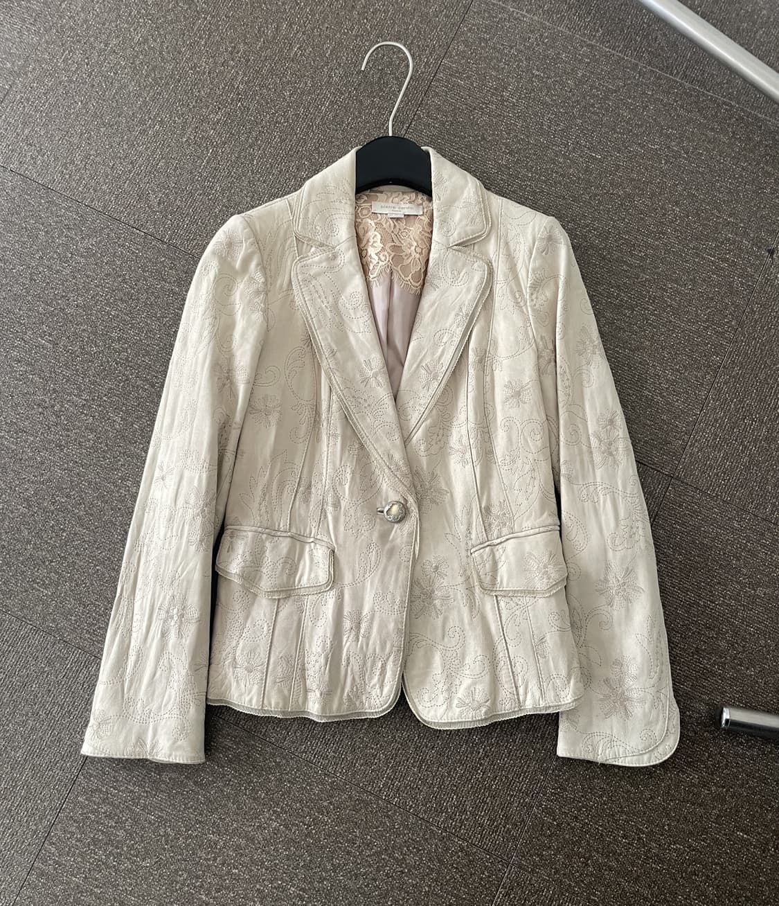 pierre cardin embroidered leather jacket 상품이미지2