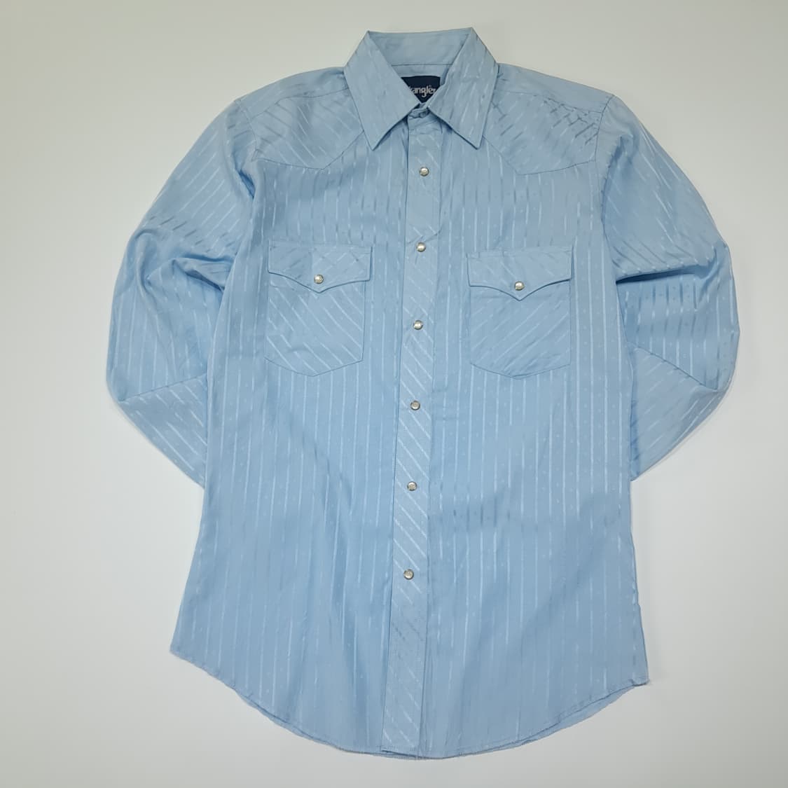CL923 S 랭글러 90s 스트라이프 스카이블루 웨스턴 셔츠 남방 상품이미지1