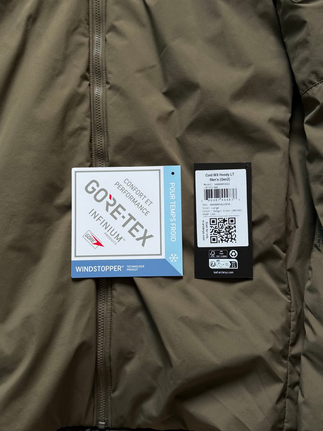 [L] 아크테릭스 리프 콜드 젠 2 레인저 그린 상품이미지5