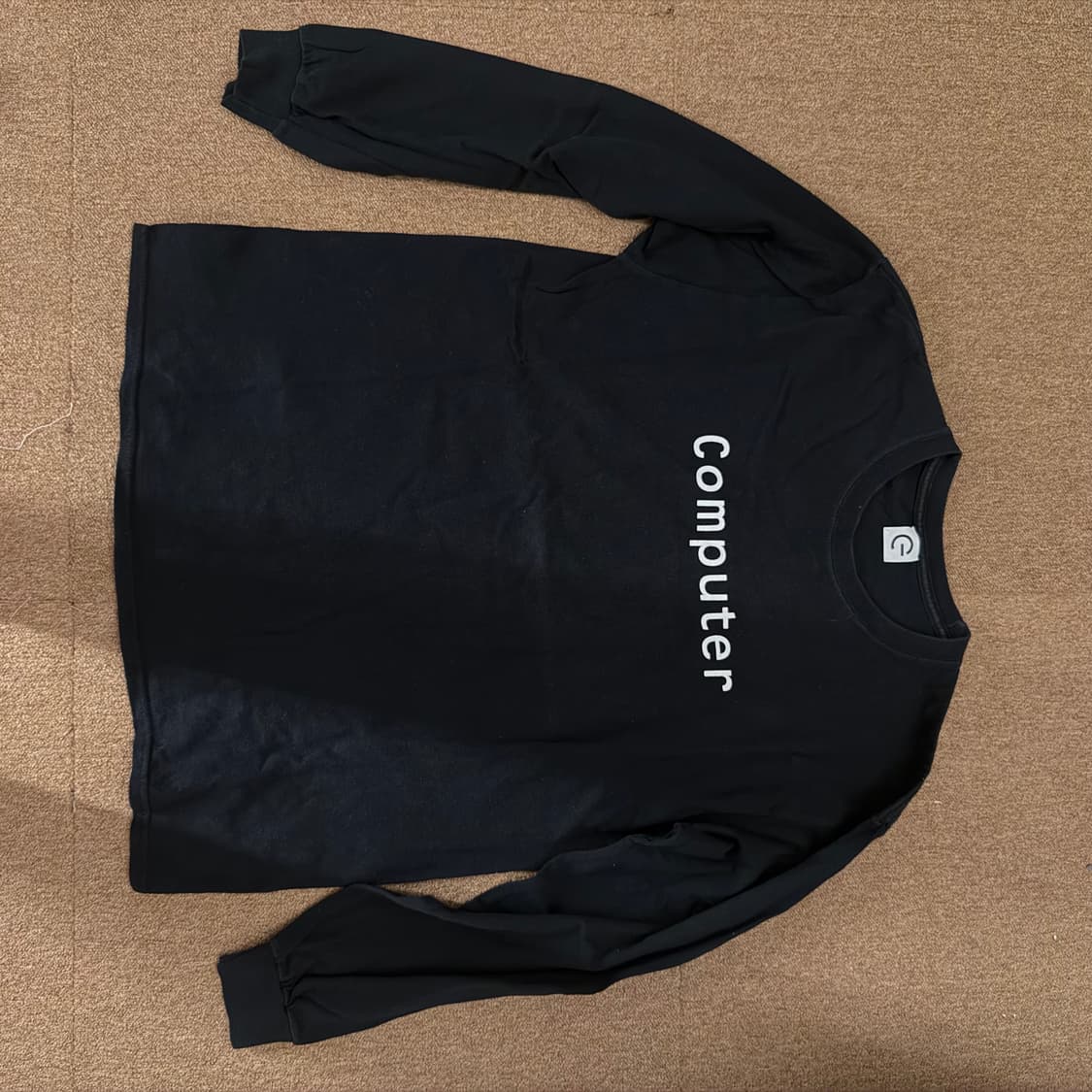 computer format 컴퓨터포맷 롱슬리브 블랙 상품이미지2