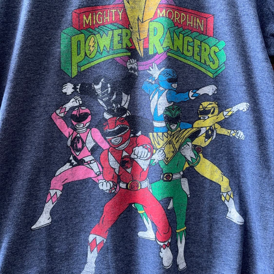 Mighty Morphin Power Rangers 그래픽 티셔츠 상품이미지2