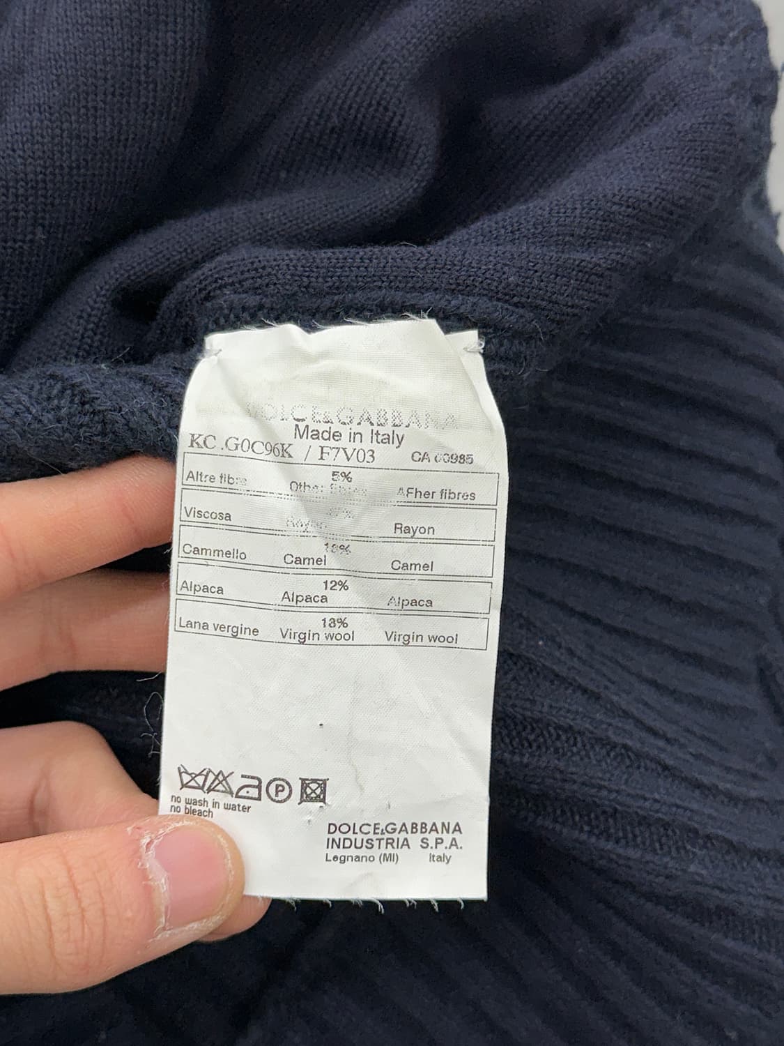 돌체앤가바나 하운드투스 버튼 드라이버 하이넥 니트 자켓 상품이미지8