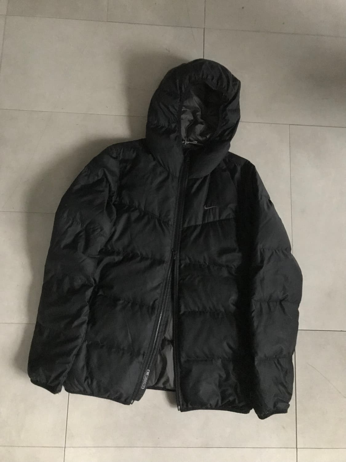 나이키 블랙 투웨이 후드 패딩 상품이미지7