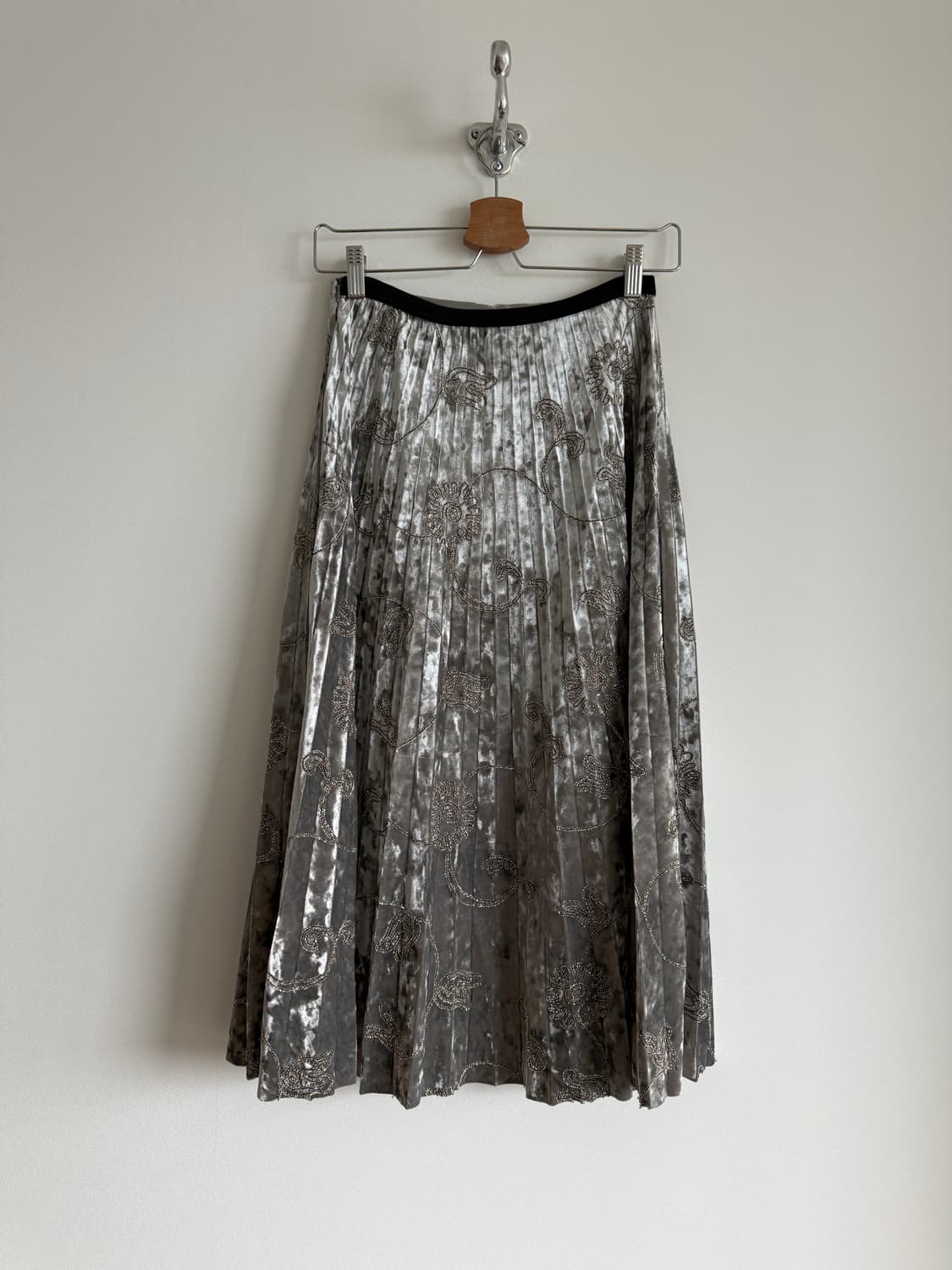 Pre owned 자수 플리츠 스커트 상품이미지4