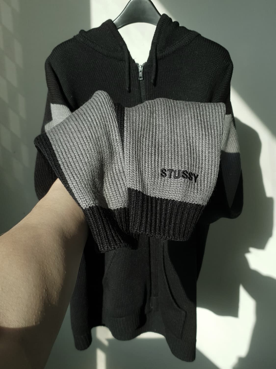 90s STUSSY Kint Hood Zip-up 상품이미지5