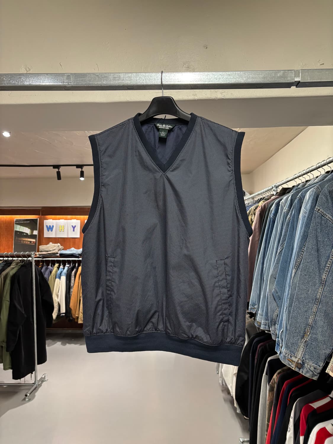 빈티지 바람막이 웜업 조끼   상품이미지7