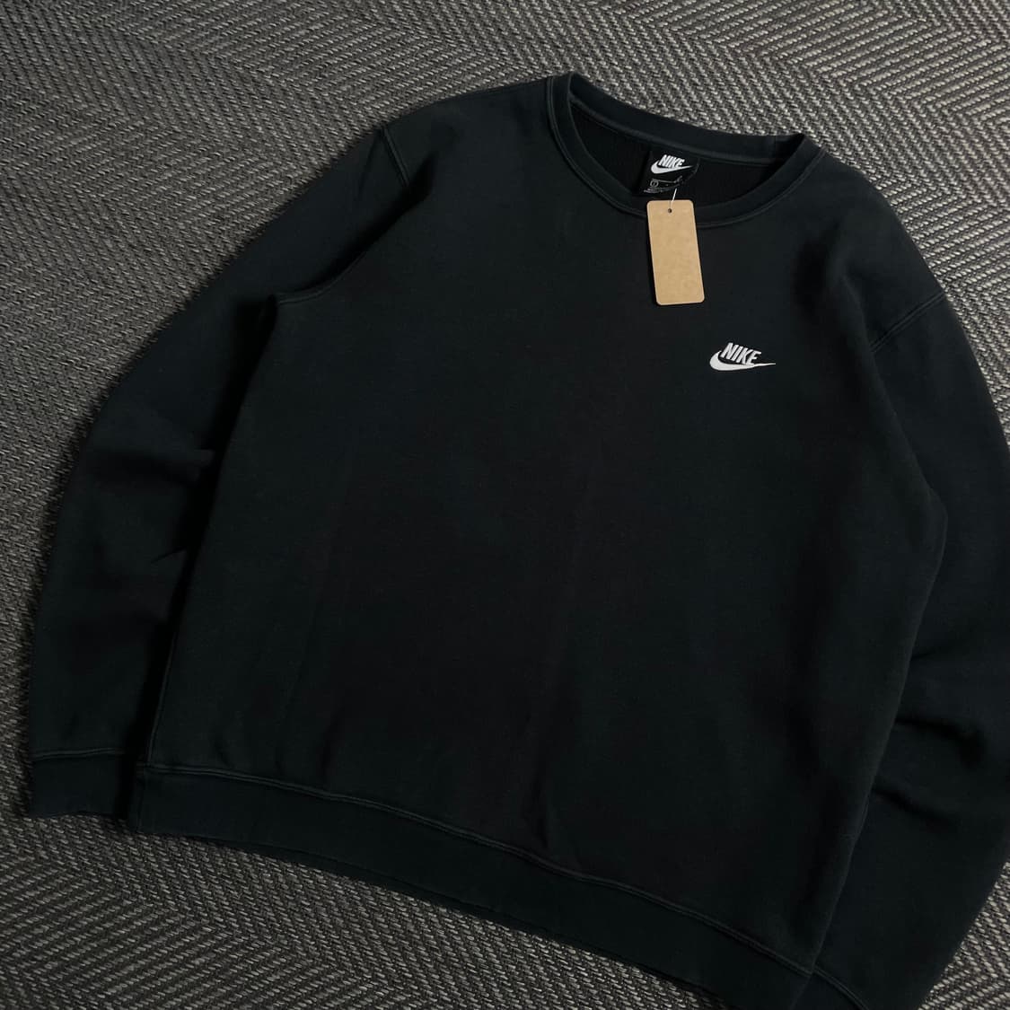 나이키 스우시 크루넥 스웻 맨투맨 블랙y 4647 상품이미지1