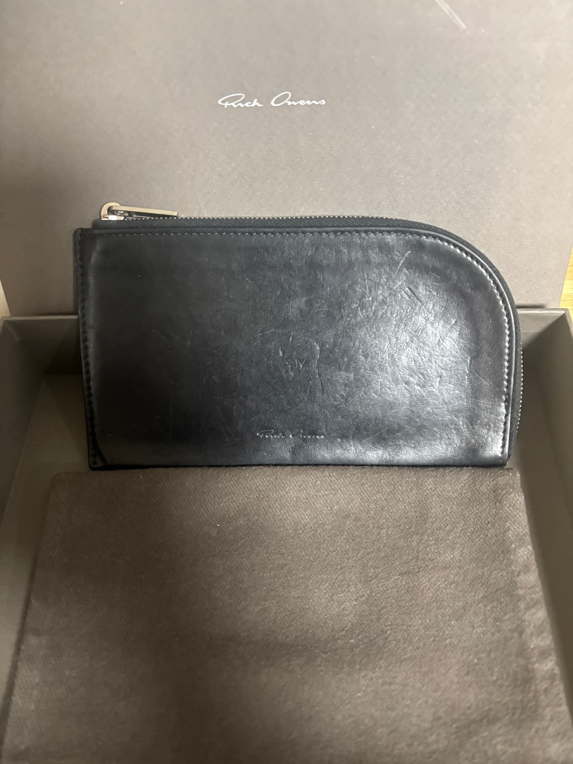 릭오웬스 롱 레더 월렛 / 지갑 (블랙) 상품이미지2