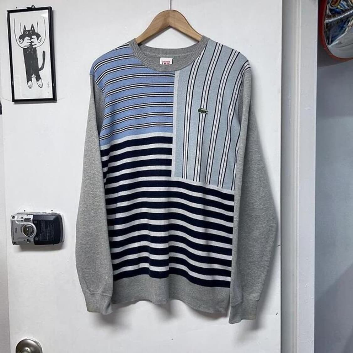 라코스테 랜덤 스트라이프 니트 (L)  상품이미지1