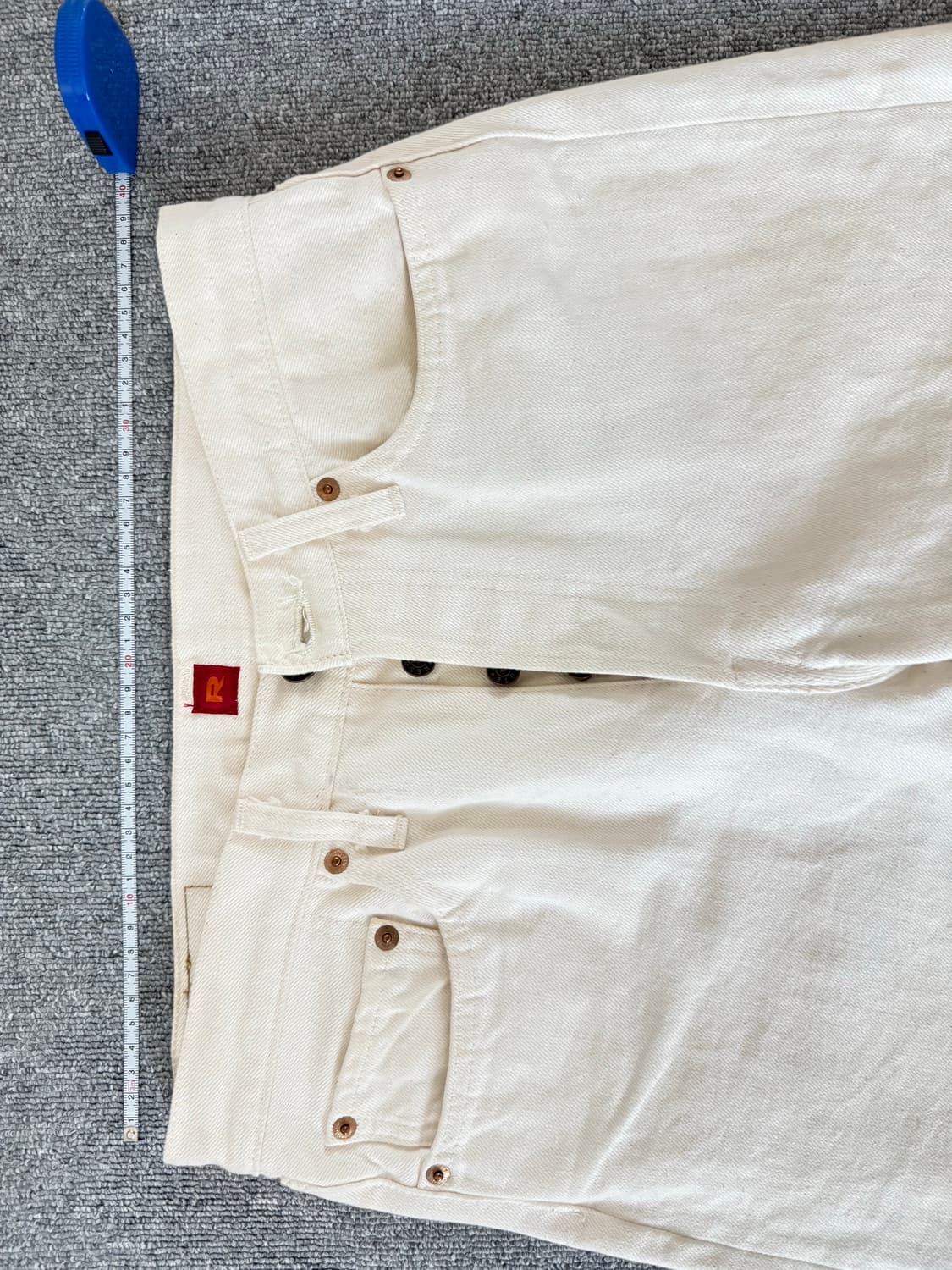 RESOLUTE 710 15주년 화이트 별주 데님팬츠 32/31 상품이미지2