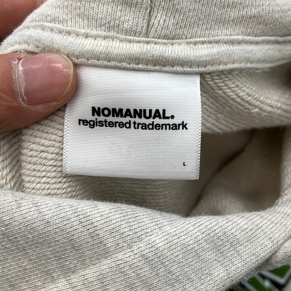 노메뉴얼 로고 후드티 r3959 상품이미지5