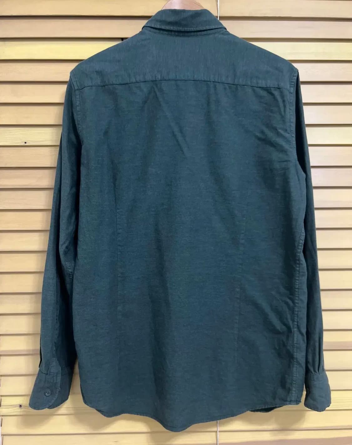 마시모뚜띠 남성 다크그린 코튼긴팔셔츠 상품이미지3