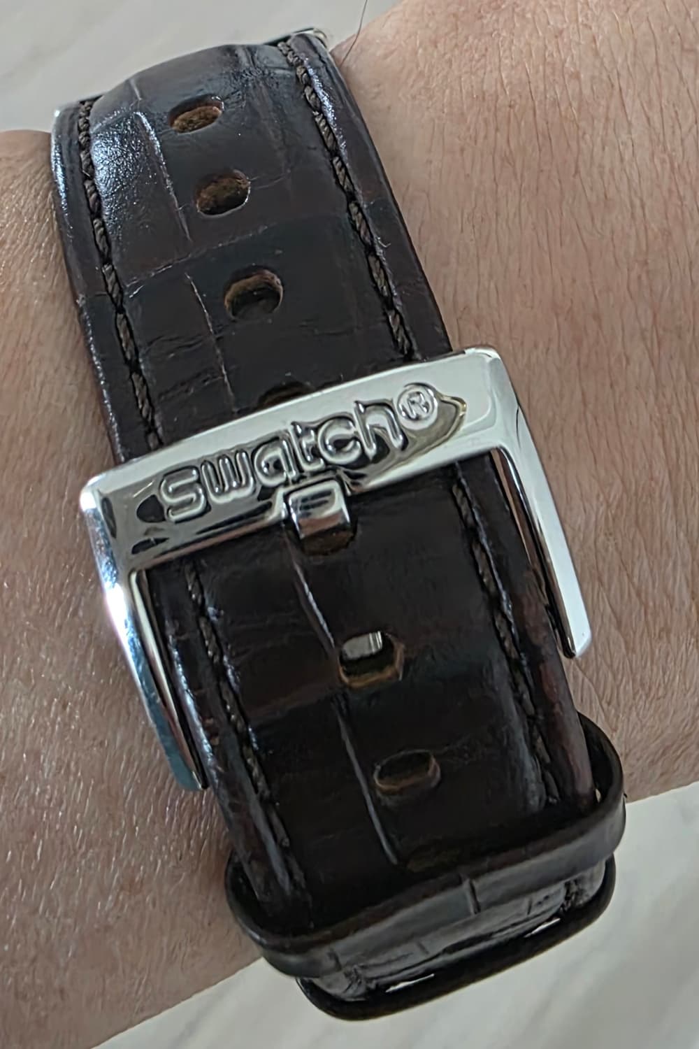 스와치 (SWATCH) 오토메틱 SISTEM 51 FLY  가죽시계 (보 상품이미지7