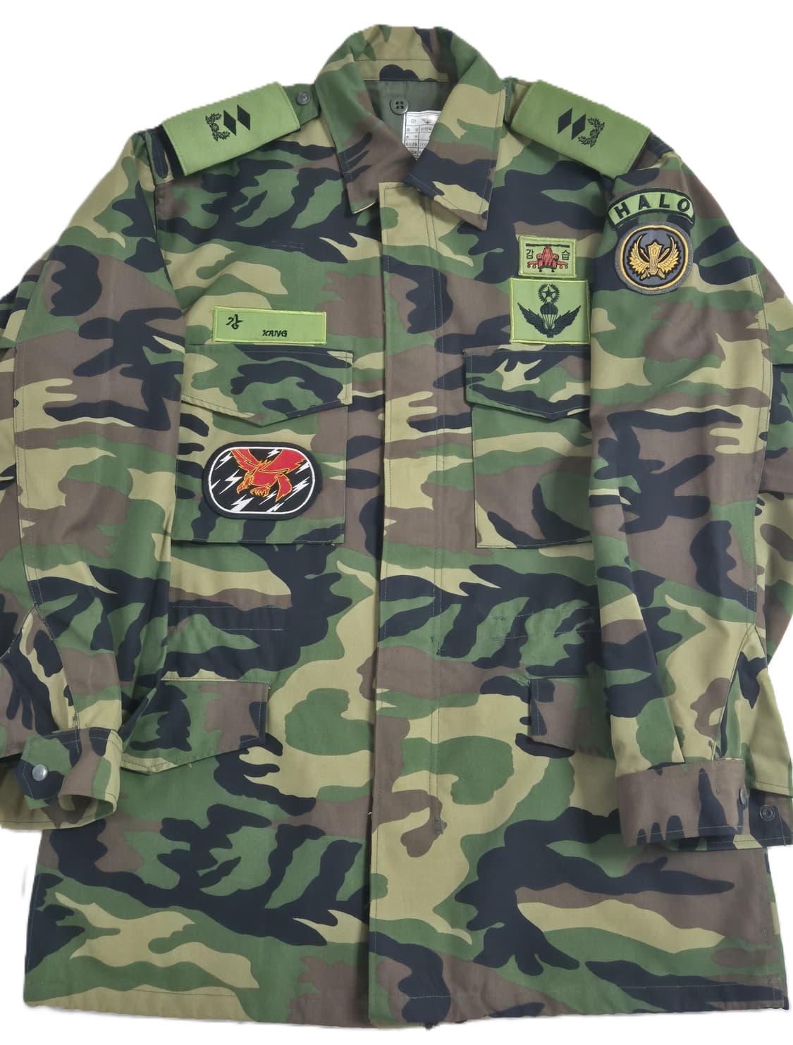 육군 구형 1공중강습여단 중위 중기형 야전상의 전투복 상의 자켓 (L) 상품이미지6