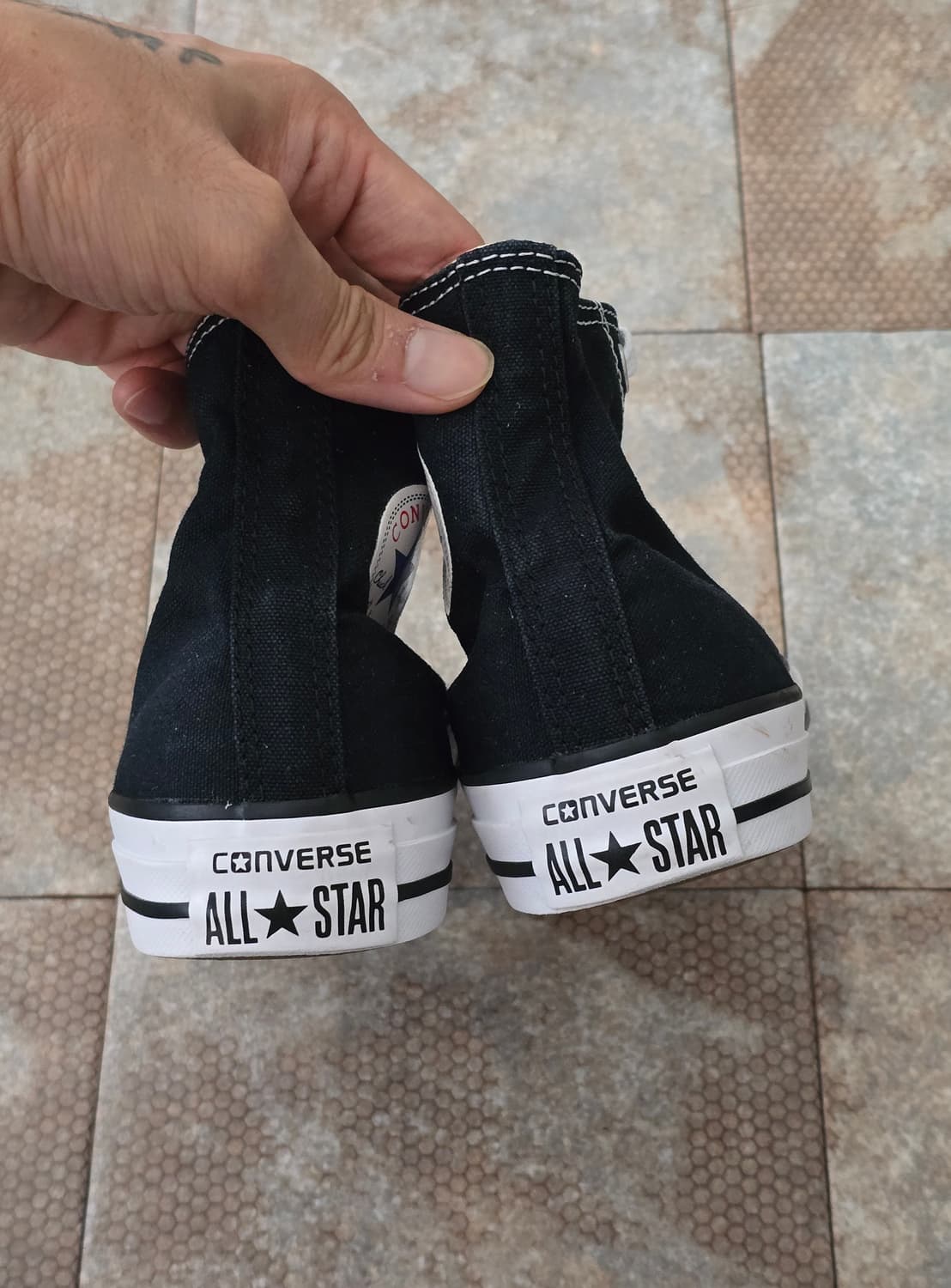 (220)컨버스 척테일러 올스타 하이 검흰  상품이미지9