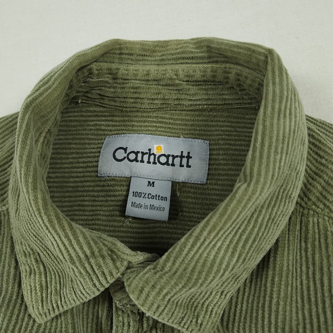 M(95) 칼하트 리워크 코듀로이셔츠 빈티지올리브 상품이미지4